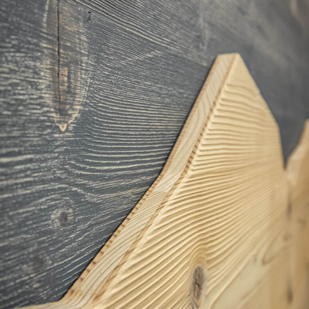 Dettagli del profilo della montagna